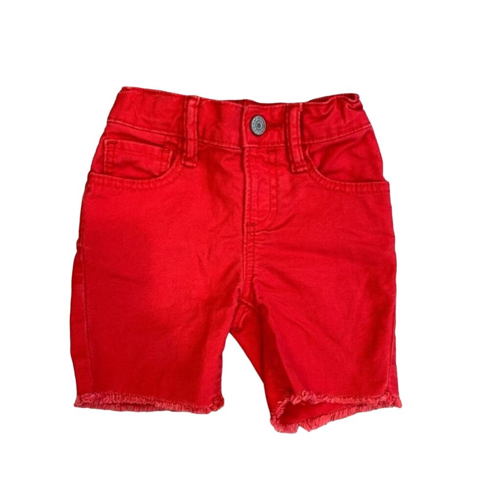 GAP Toddler Red Denim Cut Off Shorts